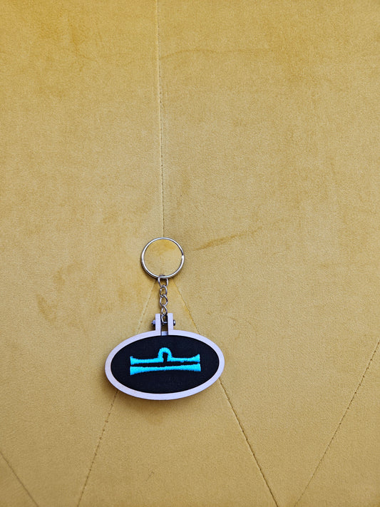 Air Symbol- Zodiac Key Chain
