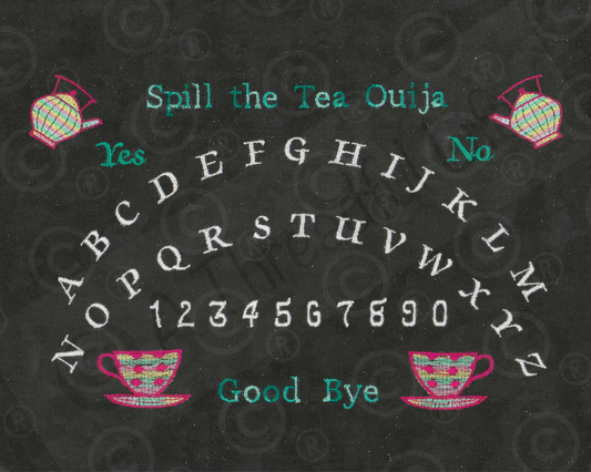 Spill the Tea Ouija Embroidery