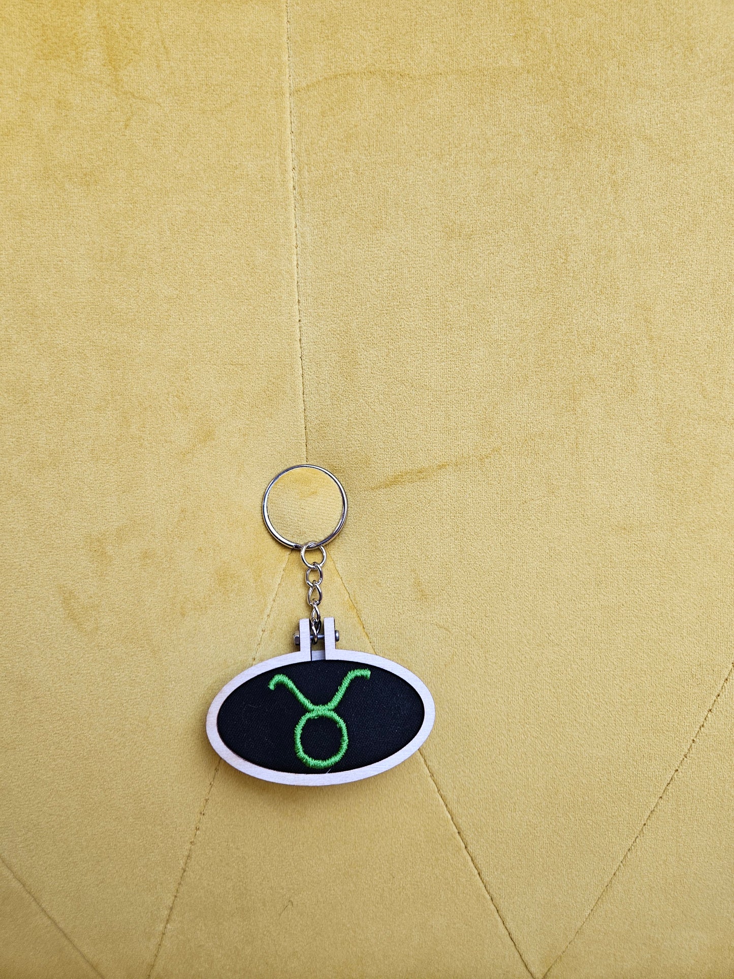 Earth Symbol- Zodiac Key Chain